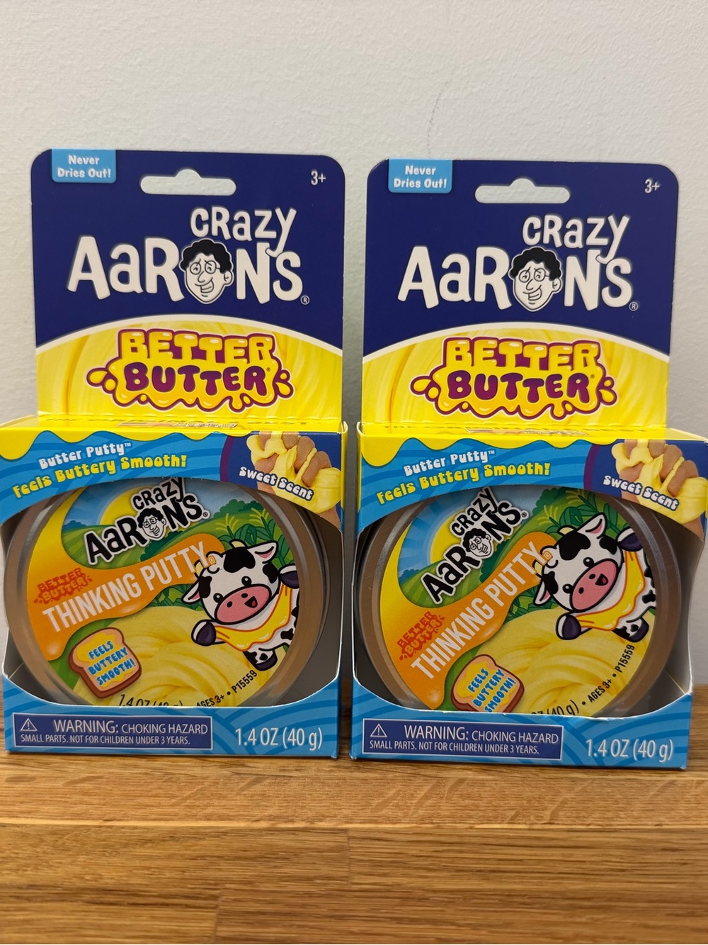 Set of 2 - Crazy Aaron's Better Butter Thinking Putty 3.5” Tin BRAND NEW
